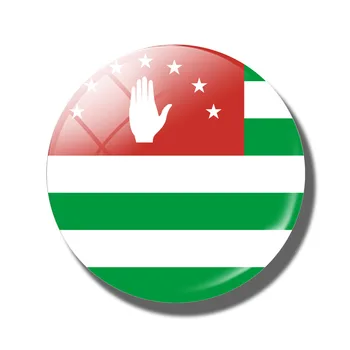 

Magnet Fridge Government of The Autonomous Republic of Abkhazia Flag Glass Cabochon Crystal Magnetic Sticker for Refrigerator