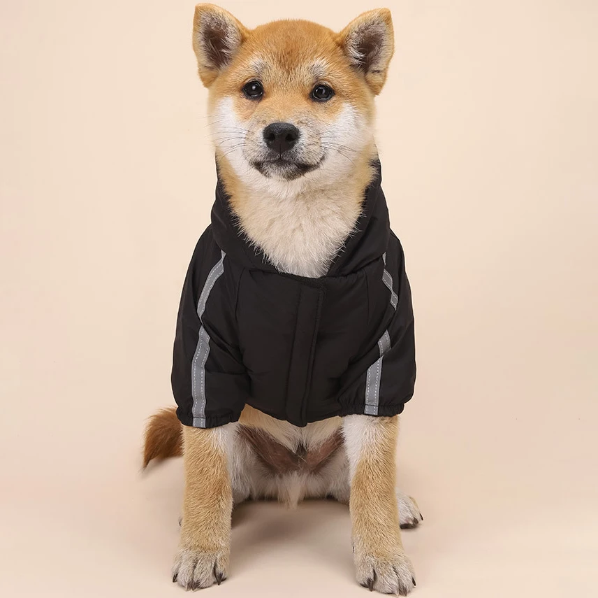 Abrigo impermeable de invierno para perros, chaqueta para cachorros, Sudadera con capucha, ropa reflectante para pequeños y medianos, ropa para mascotas _ - AliExpress Mobile
