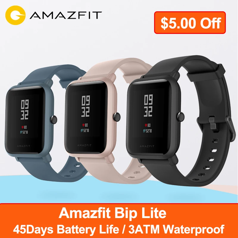 features of amazfit bip lite battery life
