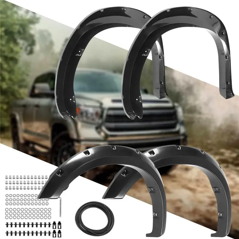 

4Pcs Car Front Rear Mud Flap Mudguards for For Toyota Tundra 2007-2013 Splash Guard Mud Flap