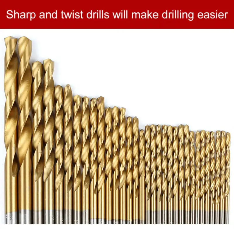 Набор сверл из кобальта комплект 99 насадок быстрорежущей стали и металла для