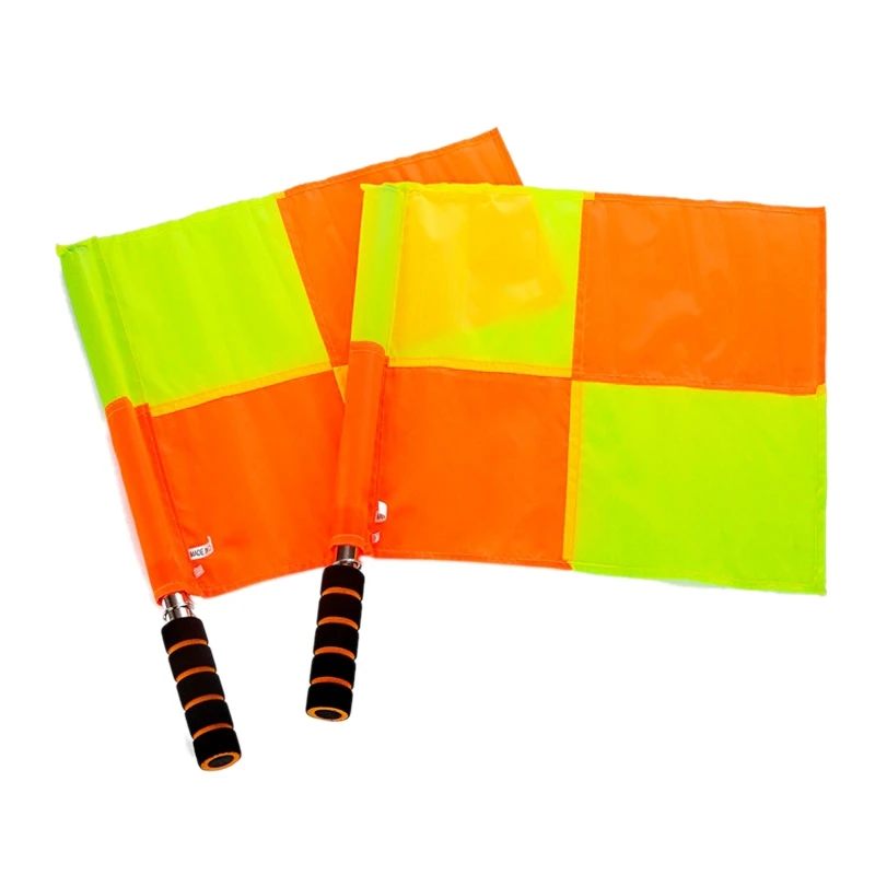 

Soccer Referee Flags with Carrying Bag Football Judge Linesman Sideline Fair Play Sports Match Flags Referee Equipment