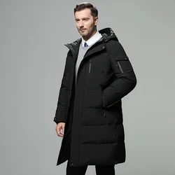 Manteau à capuche épais et chaud pour homme, doudoune confortable, couleur unie, nouvelle collection hiver 2021 
