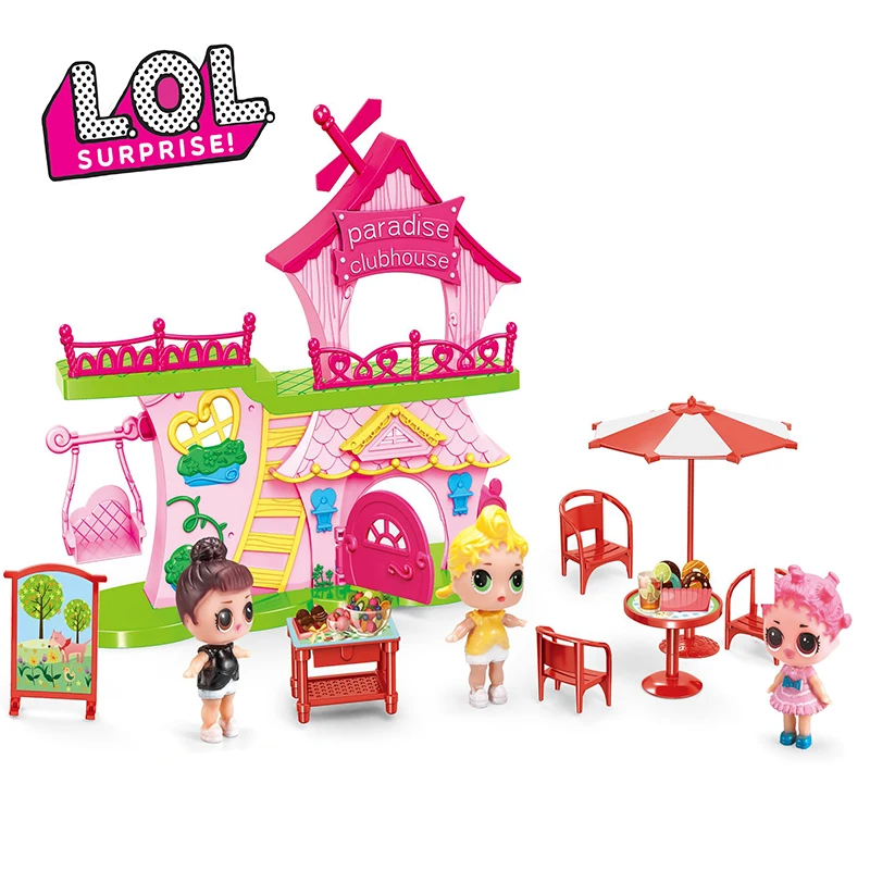 Original LOL Surprise Dolls Play House Game Toy Cute Cottage Model Lols Surprise Toys for Children Gifts for Girls Birthday Gift