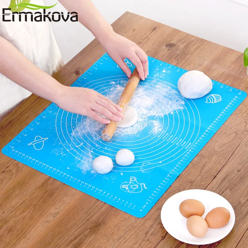 Ermakova Nonstick Silicone Baking Mat Dough Rolling Mat Heat Resistant