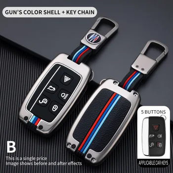 Metal Car Smart Key Case Cover Shell Fob For Land Rover Range Rover Evoque Sport Discovery Freelander For Jaguar XF XE A9 X8 XJ