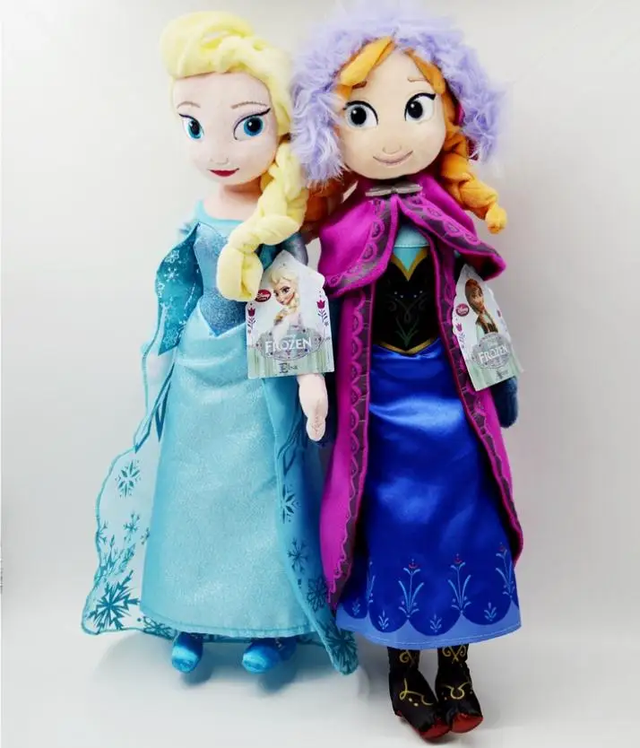 40/50CM Frozen2 Princess Anna Elsa Dolls Snow Queen Princess Anna Elsa Doll Toys Stuffed Frozen Plush Kids Toys Christmas Gifts