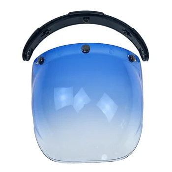 

New Universal Flip Visor Lens Face Mask Shield Vintage Retro Motorcycle Helmet