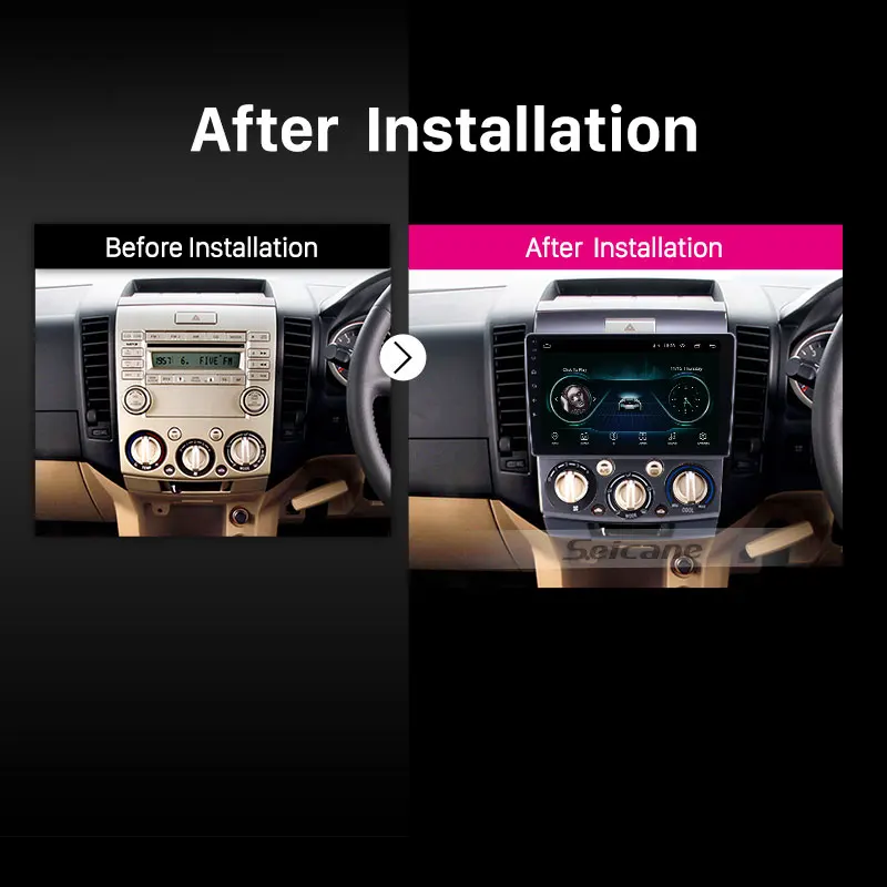  Seicane 9 inch Android 8.1 car GPS Radio for 2006-2010 Ford Everest/Ranger Mazda BT-50 With HD Touc