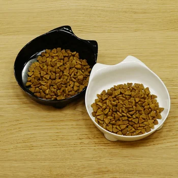 

New Pet Cat Dog Supplie Kitten Non Slip Cat Dog Feed Bowls Ears Food Bowl with Foot Household Anti-slip Food Water Bowl