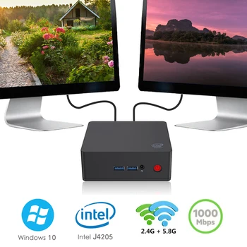 

AP45 Mini PC Windows 10 Intel Apollo Lake J4205 8GB RAM 128G/ 256G/512G ROM 2.4G+5.8G WiFi 4K1000Mbps BT4.0 Office Mini PC