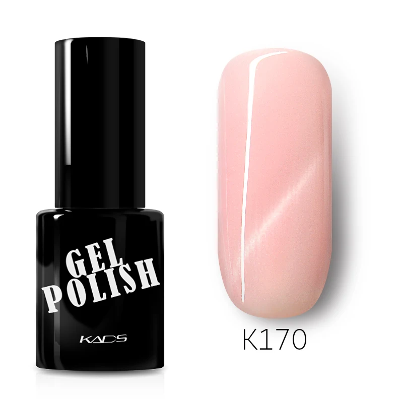 KADS 9,5 мл розовый телесный серия Гель-лак для ногтей с эффектом «кошачий глаз» лак для ногтей УФ-гель маникюрный лак для ногтей - Цвет: K170