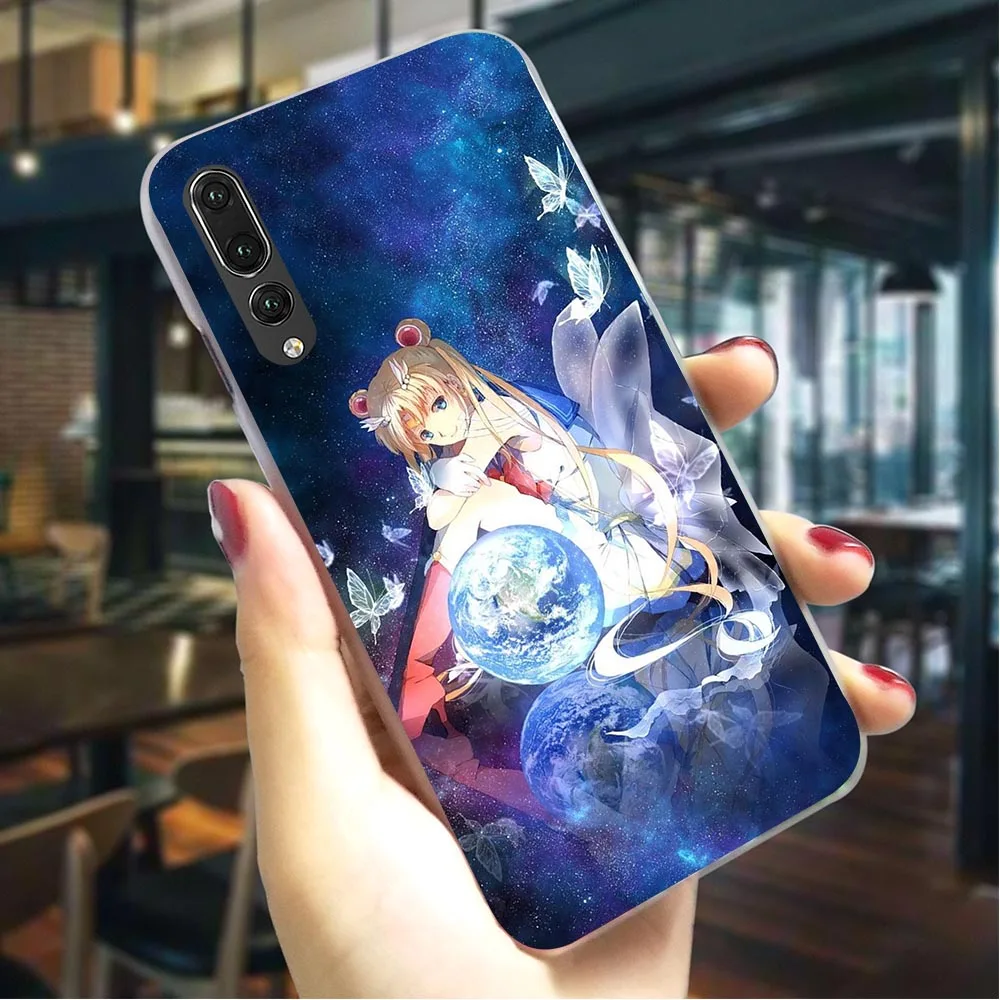K2504911 С рисунком из аниме «Сейлор Мун» чехол для телефона для huawei Honor 9X Pro крышка 6A 7A 8/9/10 Lite вид 20 Pro 9X Y6 Y7 Y9 Nova 3/3i/4/5i - Цвет: K2504911