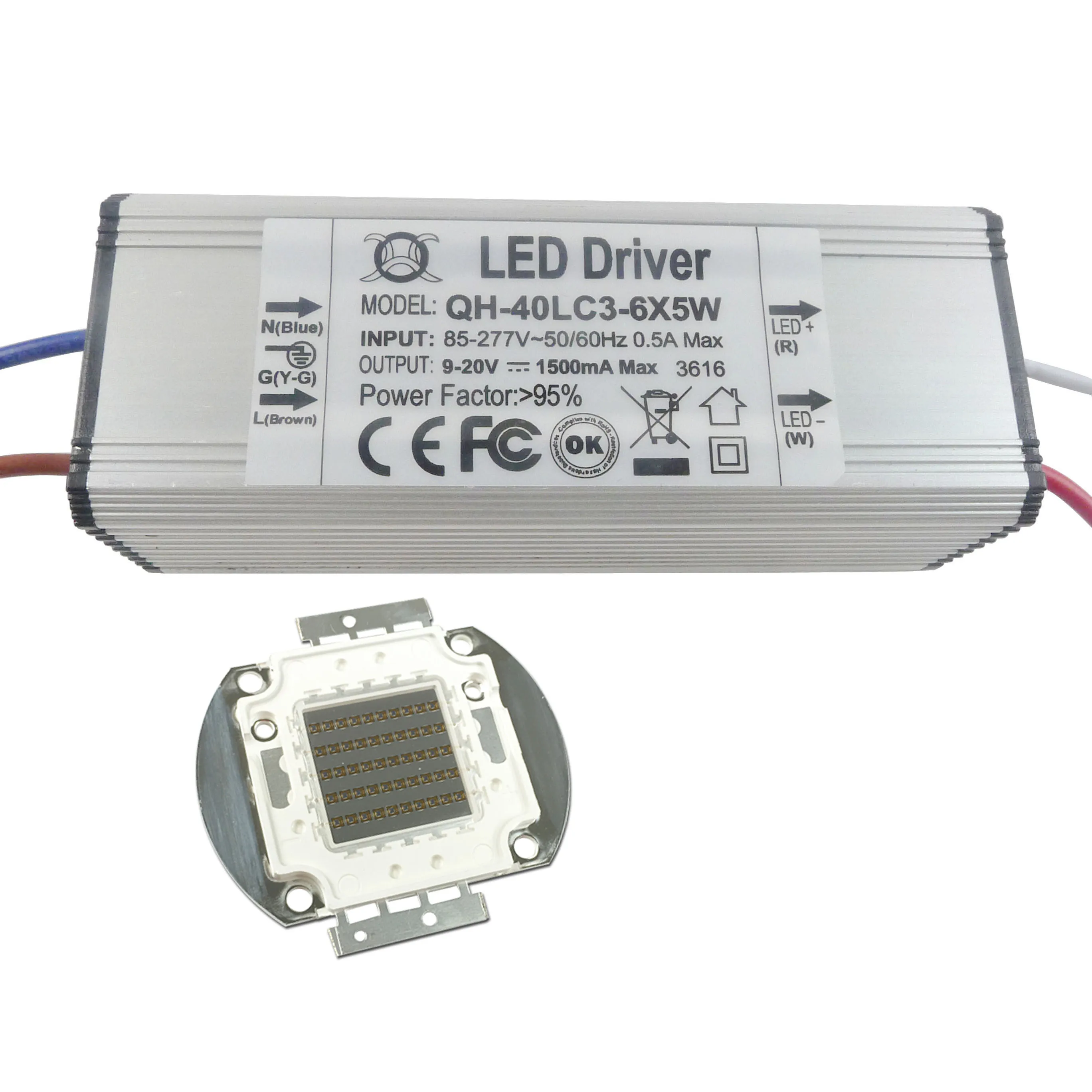 

50W Infrared LED IR 940NM High power led+50W 1.5A Constant Current Driver 9-20V