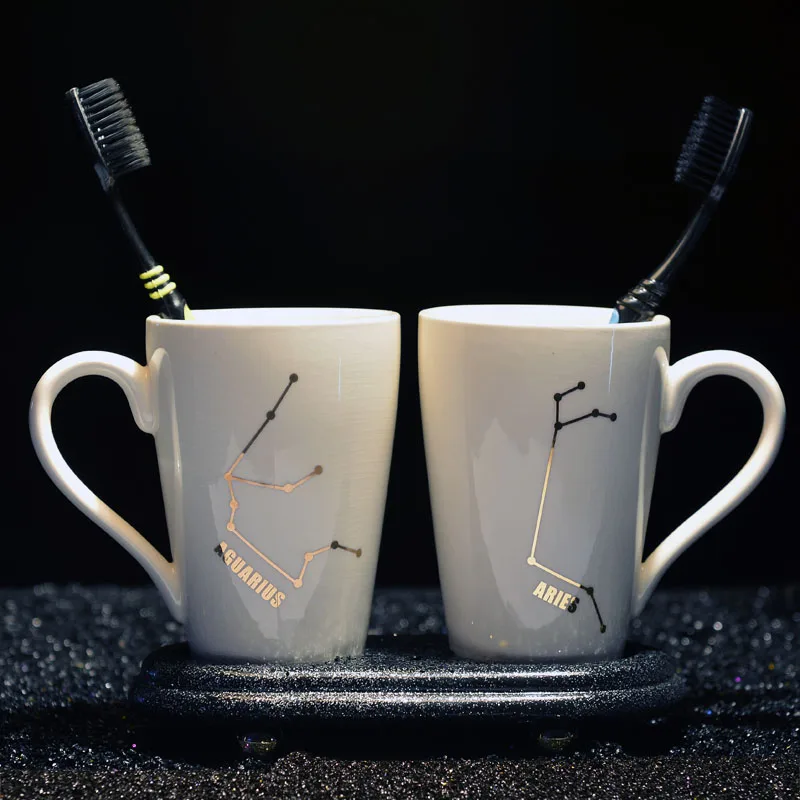 

Bathroom Tumblers Toothbrush Cup Wash Tooth Mug Toothpaste Storage Box Decorative Water Mug Ceramic Material Wash Cup 32