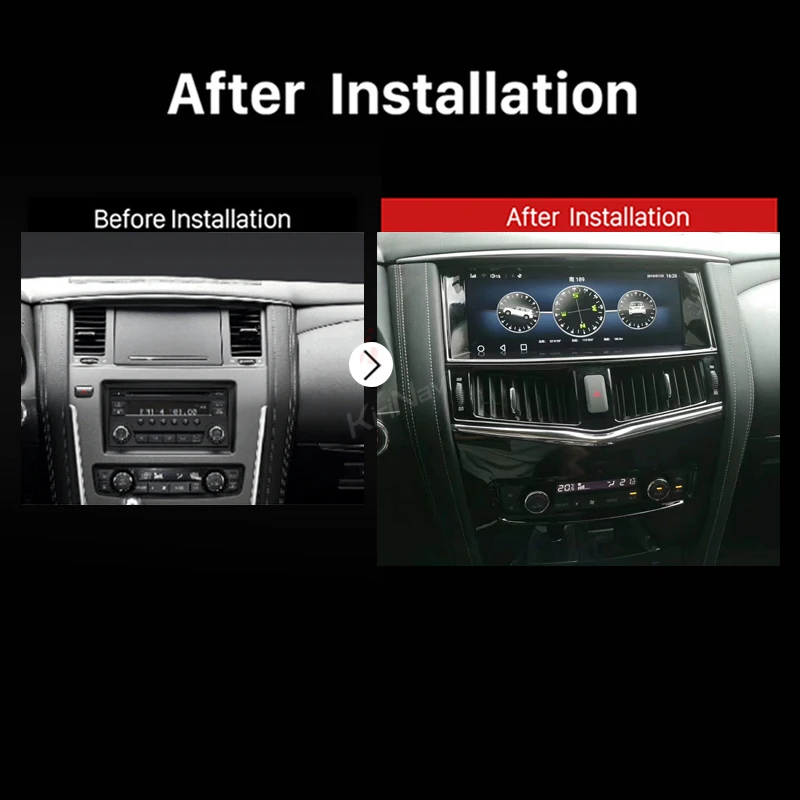 KiriNavi 12," Android 7,1 Автомагнитола для Nissan Patrol автомобильный Dvd мультимедийный плеер Android авто gps навигация 2010+ Bluetooth 4G