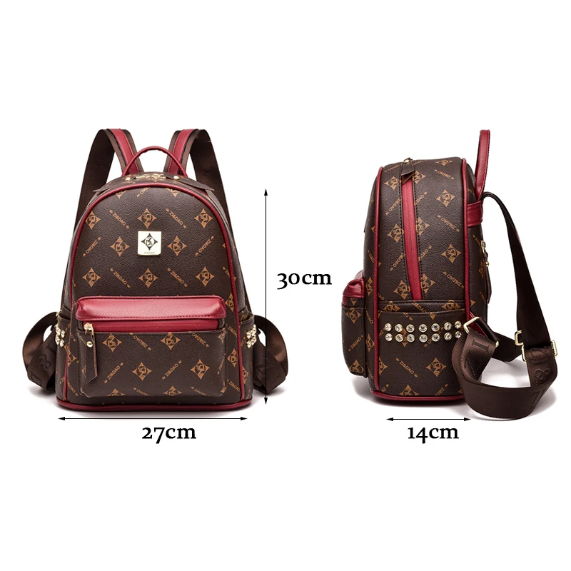 2020 Luxury Backpack For Women Leather Backpacks Female Shoulder Bag Girls Travel Bag Daypack Rucksack Women Bolsas mochila