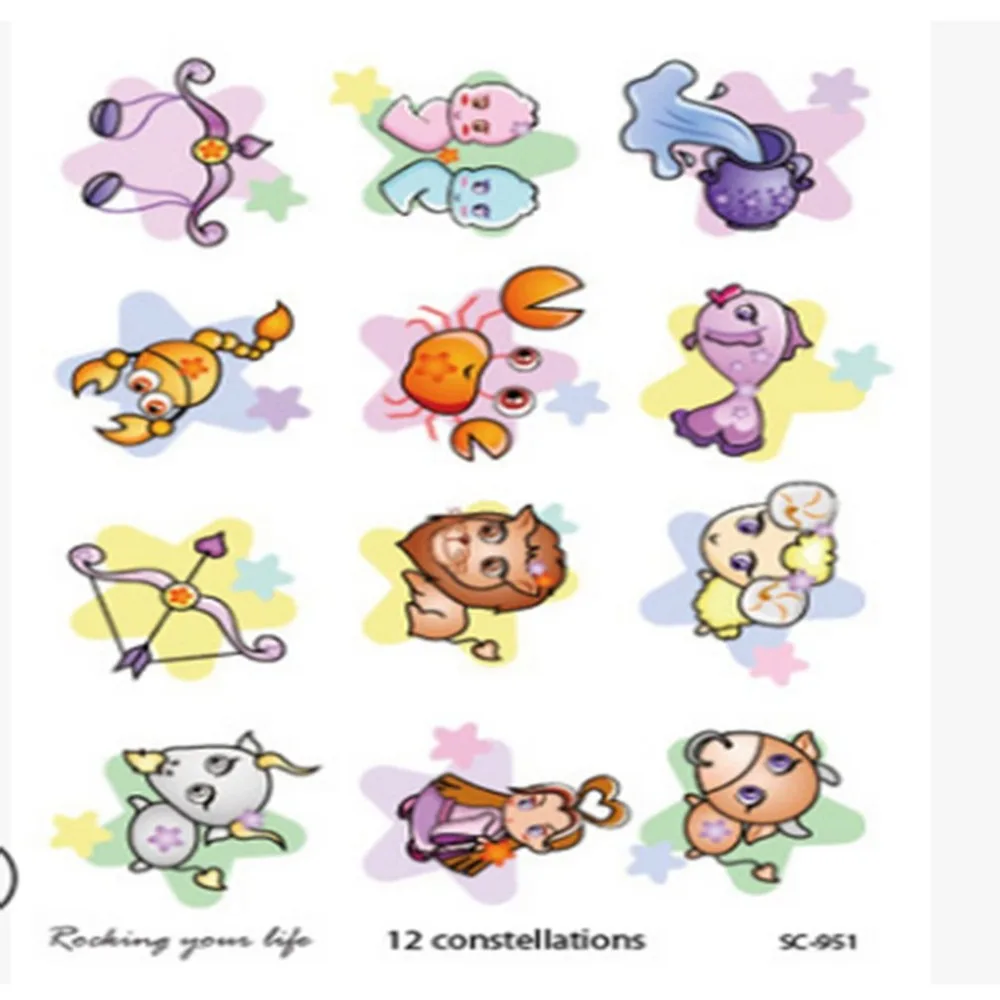 

Disposable Temporary Tattoo Stickers Removable Fake Tattoos Adult Kids Beauty Decal Beauty Sticker For Women Man