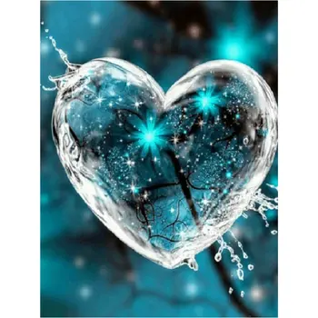 

Diy 5D Diamond Painting Cross Stitch Heart-shaped Full square Diamond Emboridery Diamond Puzzle mosaic rhinestone Home Decor