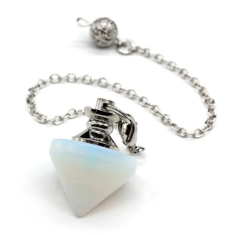 

New Arrival Cone Shape Pendulum Bullet Reiki Healing Natural Stone Pink Purple Crystal Quartz Pendulums for Divination Dowsing