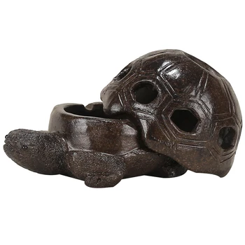 

1pc Turtle Ashtray Fashionable Creative Ceramic Cigarette Ashtray Desktop Ashtray Desktop Adornment For Home Table Office