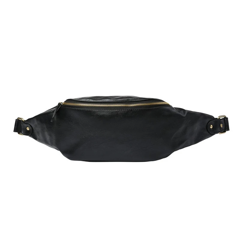 Black Waist Bag GUMST поясная сумка для женщин бренд из искусственной кожи поясная сумка модная поясная сумка удобная мужская поясная сумка банан дорожные нагрудные сумки - Цвет: Black Waist Bag