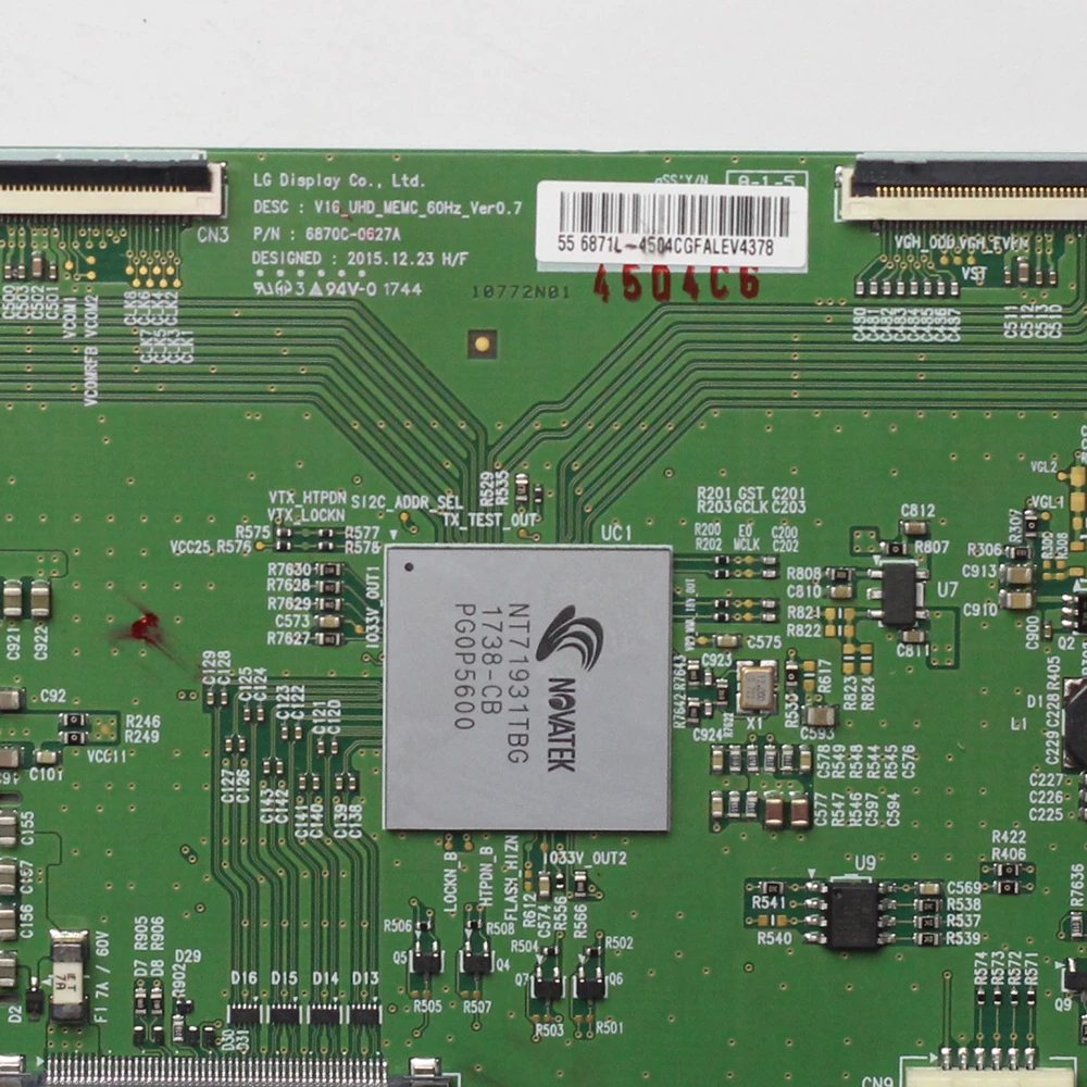6870C 0627A T con плата для LG TV оригинальная логическая 6870C0627A V16_UHD_MEMC_60Hz_Ver0.7 0627A|Печатные