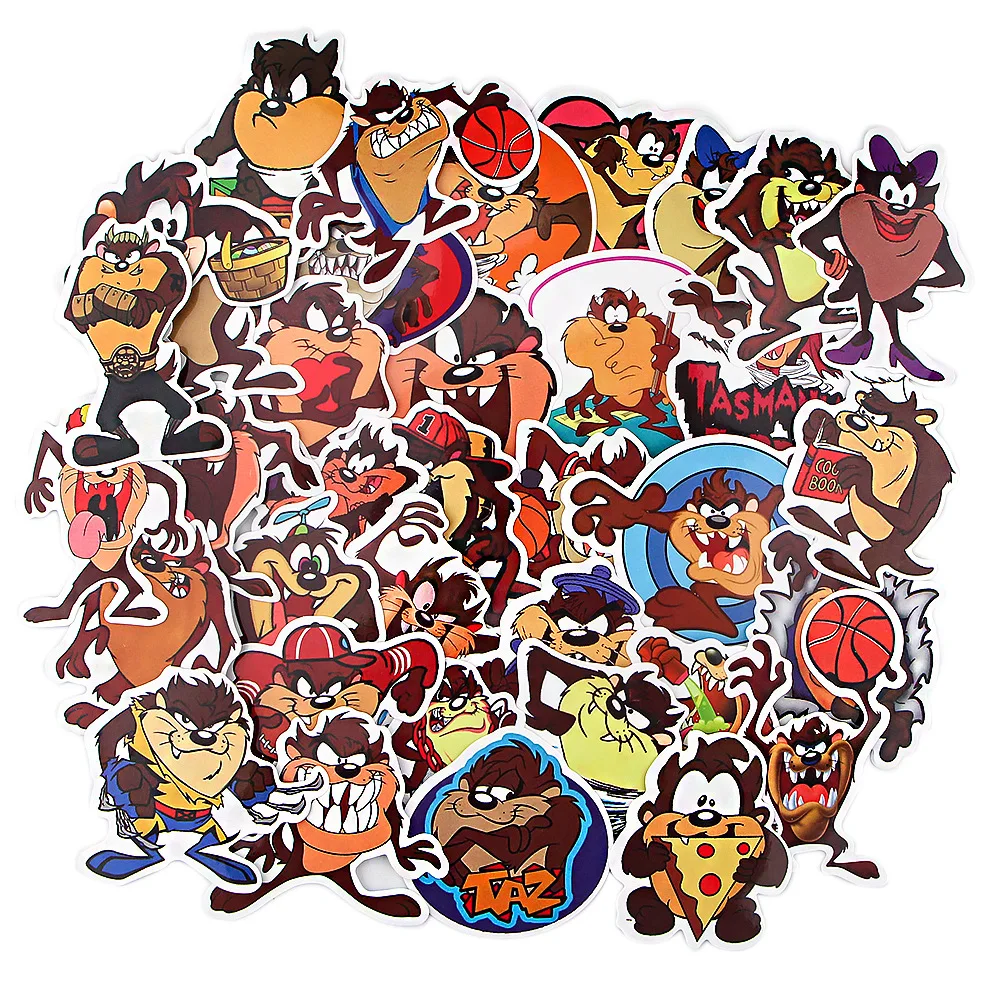33PCS Tasmanian Devil Stickers For Scrapbooking Laptop Guitar Skateboard Suitcase Decal Animal Puppy Stickers afbeelding