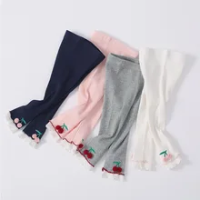 Idea/детская одежда; коллекция года; сезон осень; стиль; леггинсы для девочек; Детские однотонные брюки; 9010 в Корейском стиле