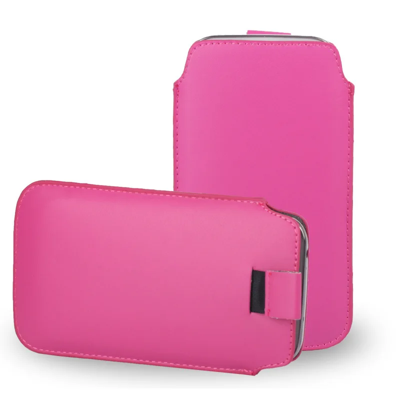 TOKOHANSUN универсальный чехол для телефона Для Doogee bl5000 Y8C HOMTOM HT17 N10 N20 N90 X80 из искусственной кожи чехол сумка чехол - Цвет: rose pink