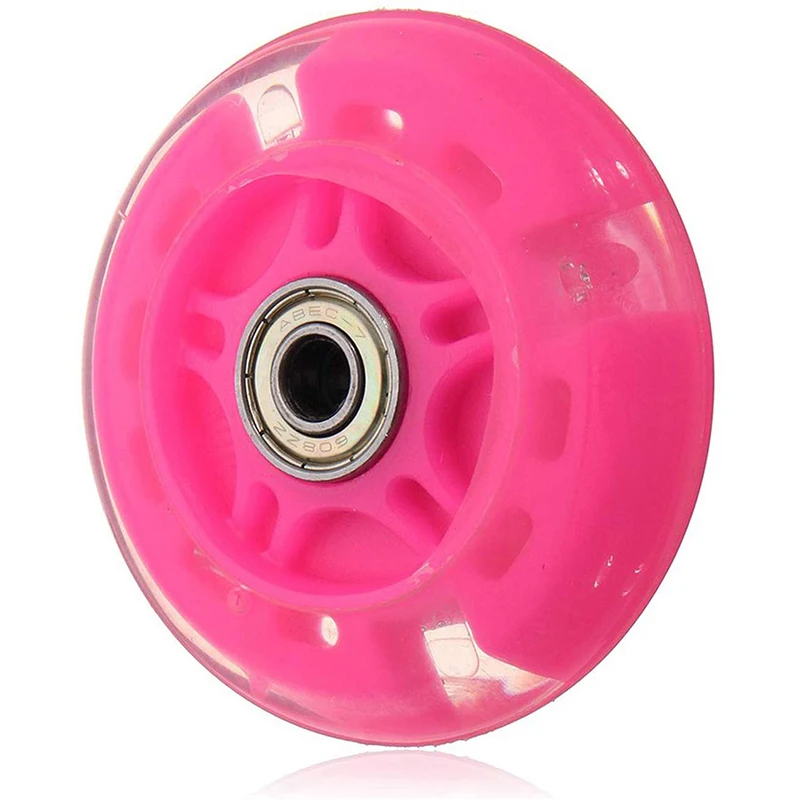 Flash Wheel scooter wheel Led 80Mm Scooter Flashing Light Back Rear Shock Absorption Accessories | Спорт и развлечения