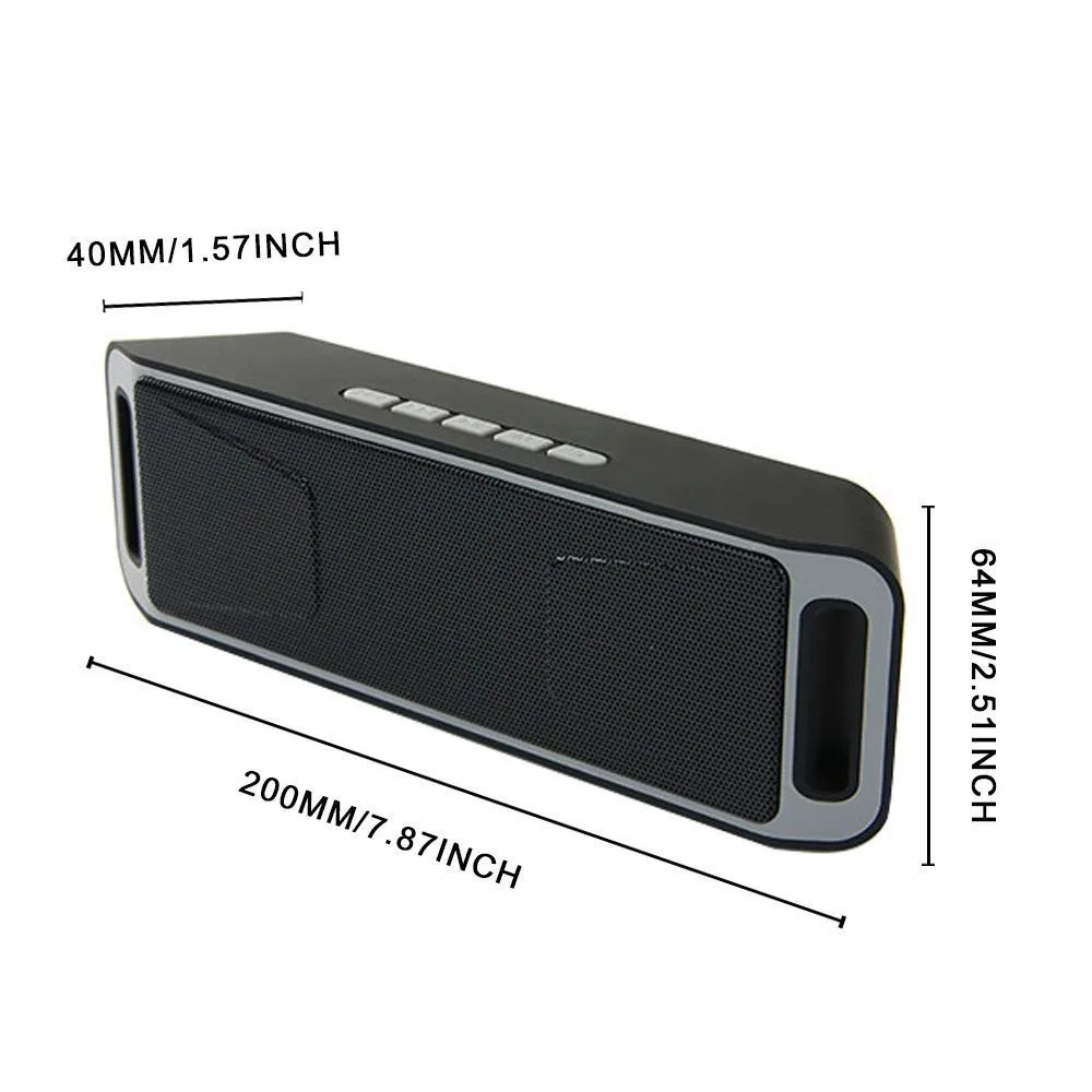 EPacket портативный Bluetooth динамик беспроводной стерео с HD аудио и улучшенным басом встроенный двойной драйвер