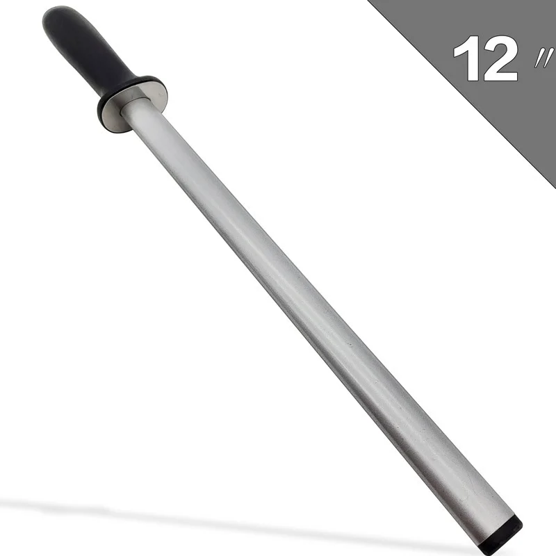 (diamond)1pcs 8/10/12 inch sharpening rod kitchen knife sharpener steel system diamond edge grind | Дом и сад