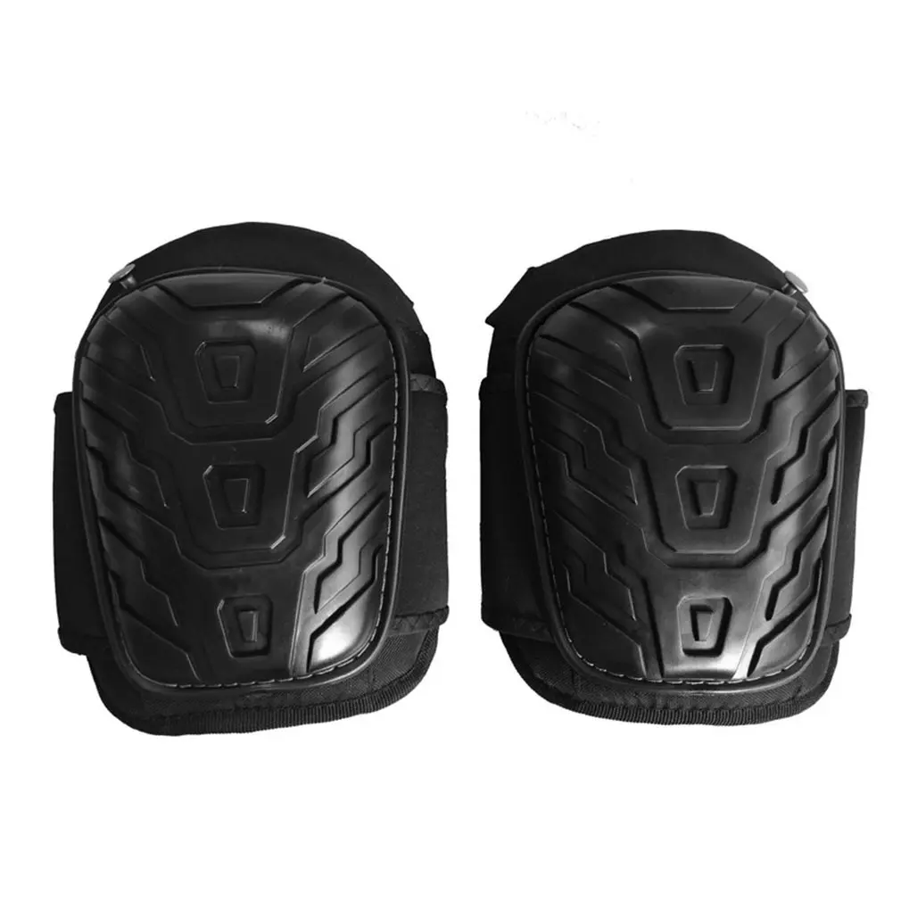

1 Pair Professional Knee Pads with Adjustable Straps Safe EVA Gel Cushion PVC Shell Knee Pads for Heavy Duty Work