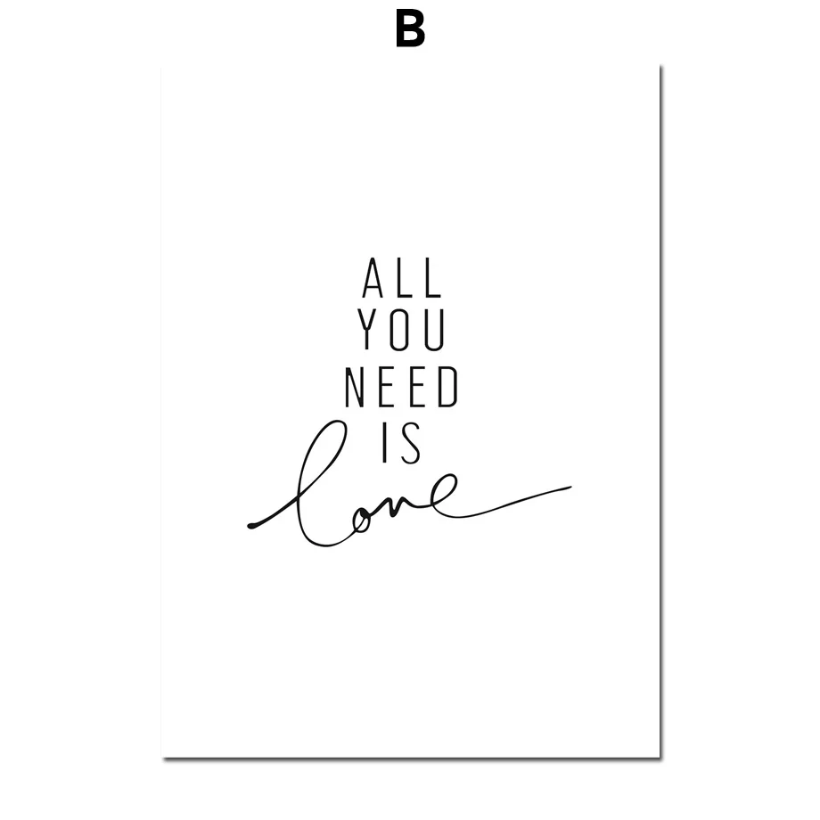 Pink-Flamingo-Flower-Ice-Cream-Love-Quote-Wall-Art-Canvas-Painting-Nordic-Posters-And-Prints-Wall (4)