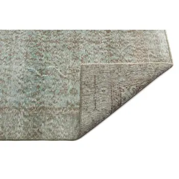 

Handmade Green Vintage Overdyed Turkish Area Rug 160x265 Cm-5'3''X8'8''