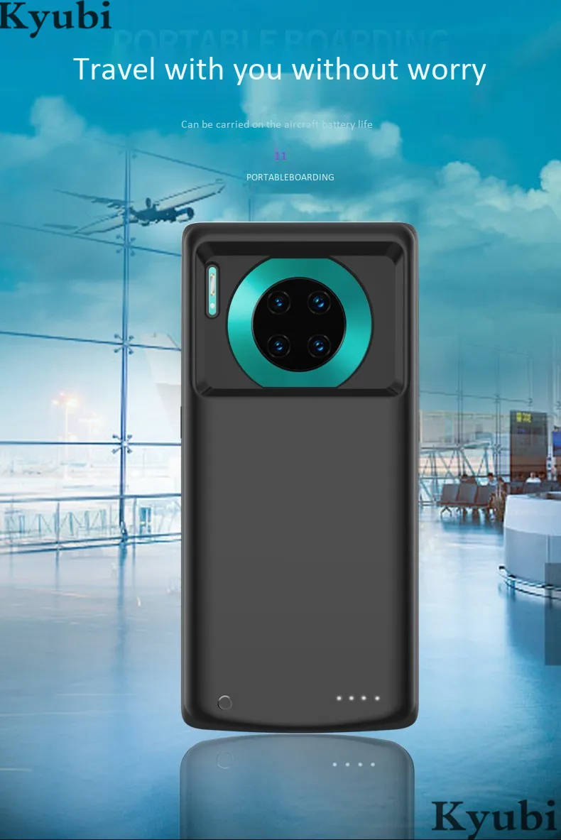6800 мАч высокое зарядное устройство для huawei mate 30 Pro внешняя портативная беспроводная зарядка для huawei mate 30 роскошный