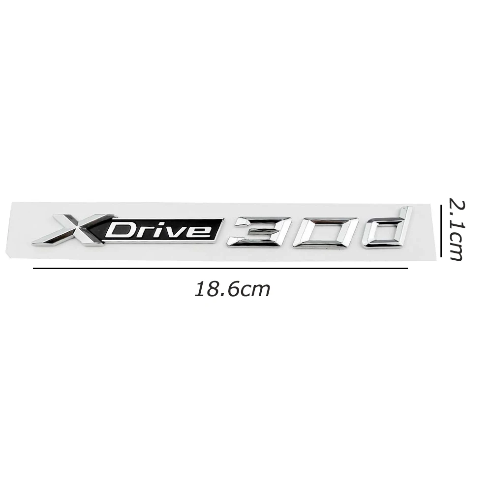 1-20 шт. 3D эмблема буквы Xdrive 20d 30d логотип Стикеры для BMW X2 X3 X4 X5 X6 X7 E83 F25 F26 E70 багажник автомобиля Fender Декор Аксессуары