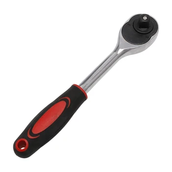 

1PC 1/4"Drive Quick Release Ratchet Socket Wrench Hand Professional Repairing Tool