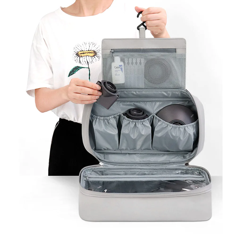 Bolsa de Armazenamento de Couro pu para Dyson Airwrap Supersonic Impermeável Secador Case Capa Case de Viagem Portátil Secador de Cabelo - Image 3