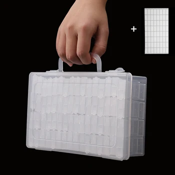 

Stone Storage Accessory 64 Grids Storage Boxes Display Box Diamond Painting Cross Stitch Resin Rhinestone Beads Container