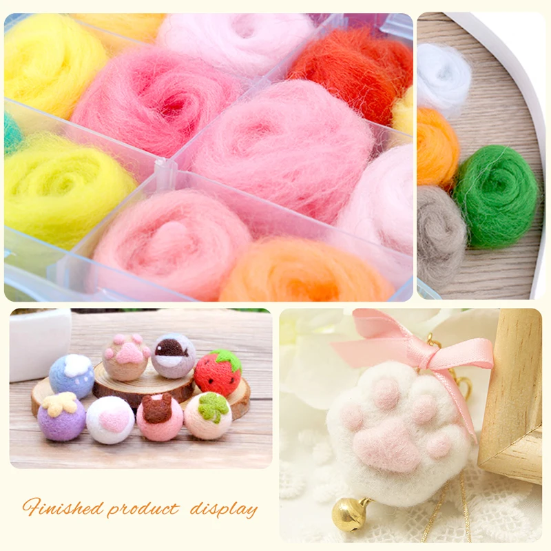 Wool Felt Needle Felting Kit DIY Handmade Craft