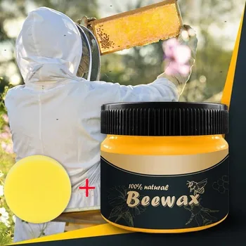 

New Organic Natural Pure Wax Wood Seasoning Beewax Complete Solution Wooden Furniture Care Beeswax Cleaner Home Cleaner Tools