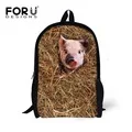 FORUDESIGNS, новинка, популярный Высококачественный 16 дюймовый Детский рюкзак с крутым принтом лошади, рюкзак для детей, школьная сумка для начальной школы