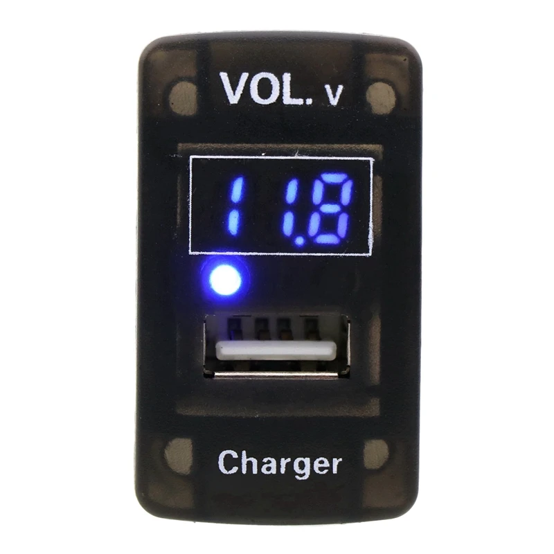 USB Charger DC12V 5V 2.1A Socket Car Led Digital Voltage Display Meter Battery Monitor for HONDA | Автомобили и мотоциклы