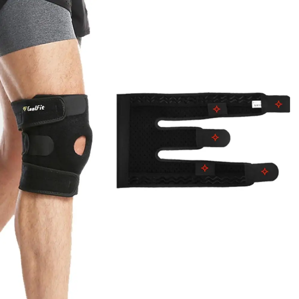 Knee Brace Support Pain Relieves Patella Stabilizers Non Slip Comfort Adjustable Knee Brace Safety Compression Knee Sleeves
