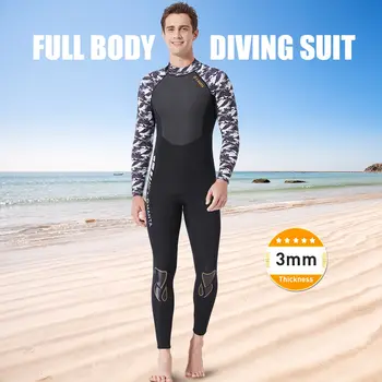 

Lixada Men's Thermal Diving Suit 1.5MM / 3.0MM UV Protective Wetsuit Snorkeling Surfing Swimming Neoprene Fitting Diving
