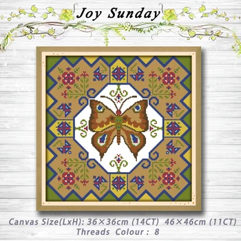 

Beautiful butterfly flower decor Patterns 14CT 11CT Counted Cross Stitch Sets embroidery set Needlework kit Home Decoration