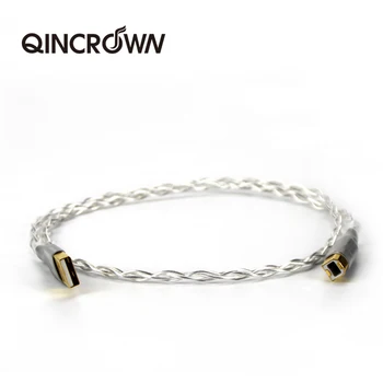 

US KimberKable Single Crystal Copper Silver Plated Decoder DAC HIFI Data Cable Fever USB Cable A-B Square Port