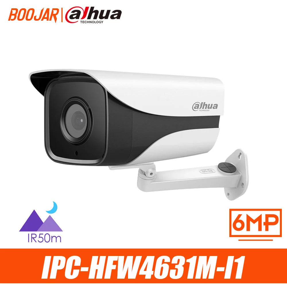 Dahua 6MP IP камера IPC-HFW4631M-I1 IR50M IP67 h.265 POE CCTV видеонаблюдения с кронштейном |
